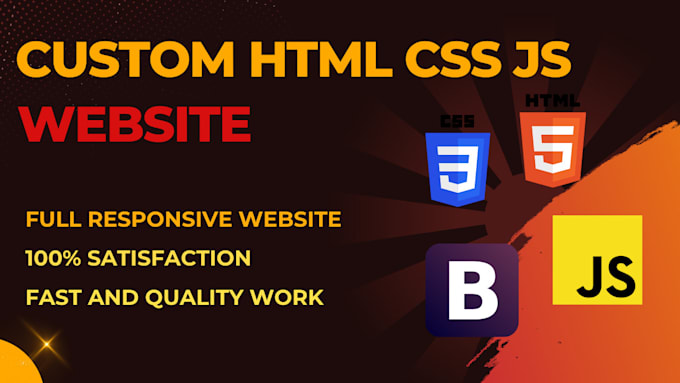 Build your website with html, css and js by Yousafkhan703 | Fiverr