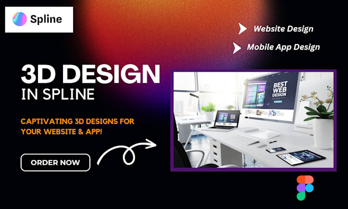Create a 3d design for your website and app with spline by Perfect ...