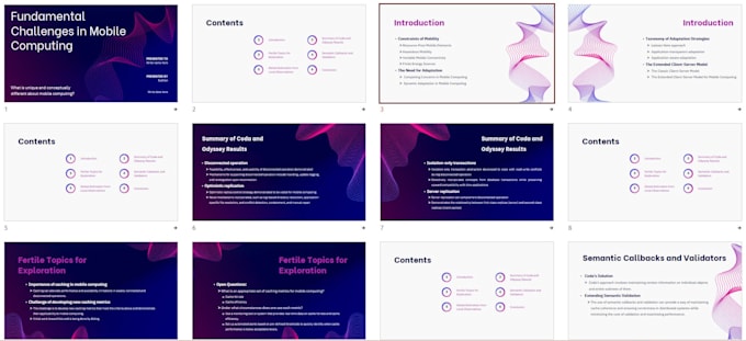 design unique morph presentations and business ppts