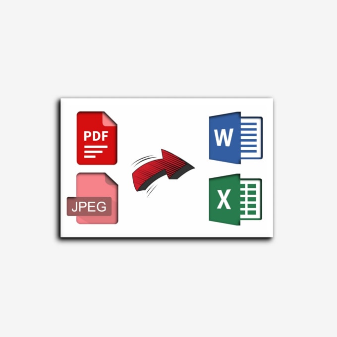 Convert pdf, image, screenshot file into excel or word file by Harsh