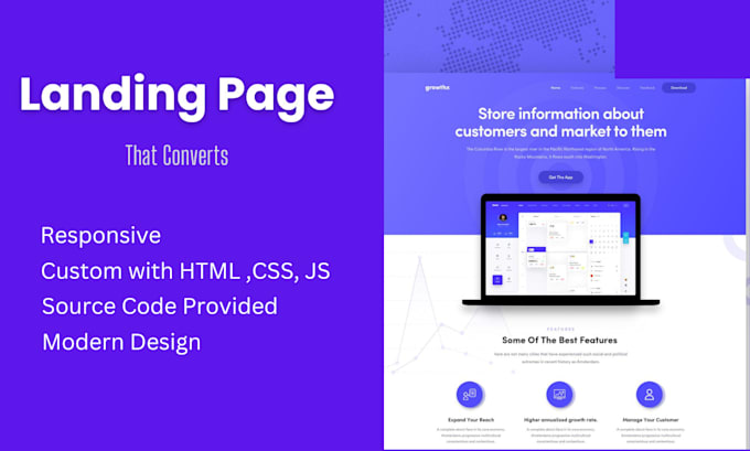 Create a responsive landing page design by Maryam_233 | Fiverr