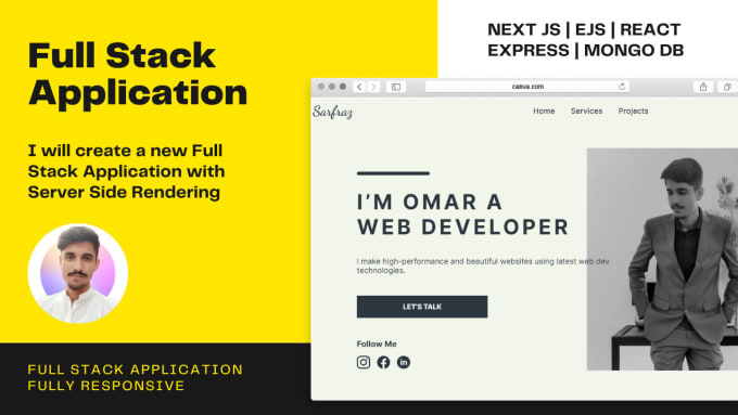 be a full stack developer to create a full stack application with ssr