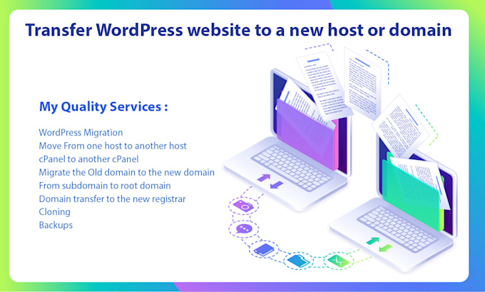 transfer wordpress website to a new host or domain