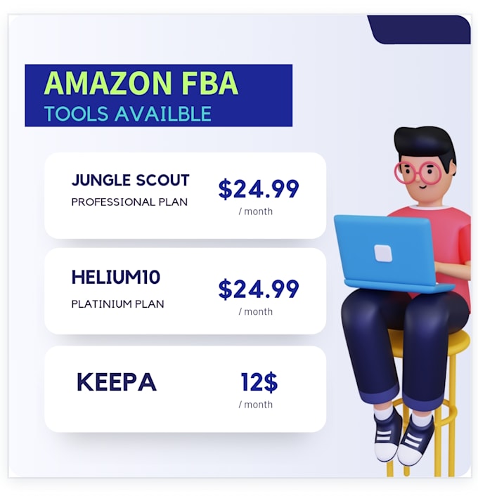 Provide you jungle scout helium 10 and keepa subscription by