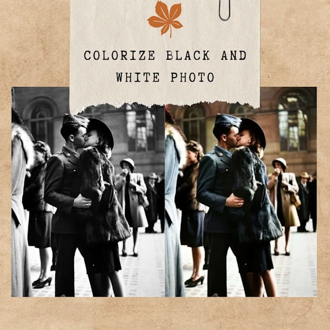 Colorize black and white photo by Micaelaechev354 Fiverr