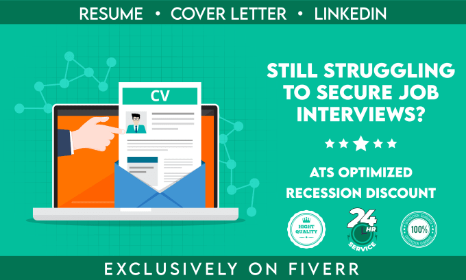 I will write and upgrade ats resume, CV, cover letter, and linkedin