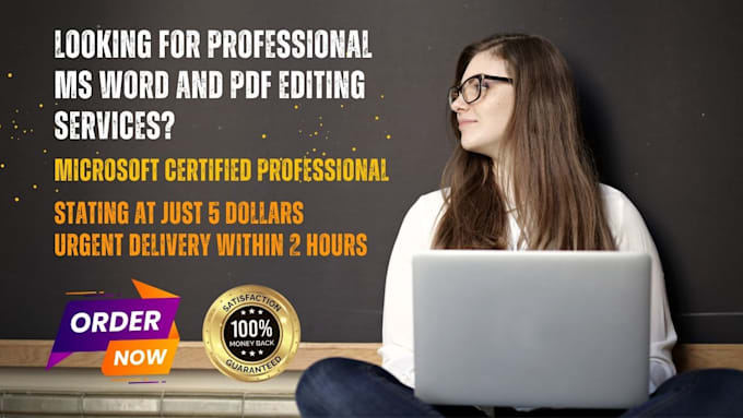 format and design microsoft ms word document and PDF