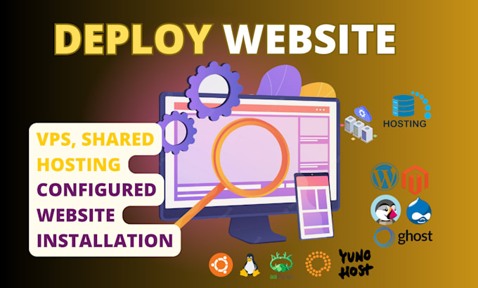 deploy your website on vps or shared hosting