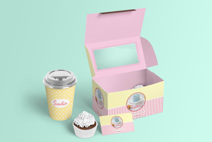 design creative bakery packaging and label designs