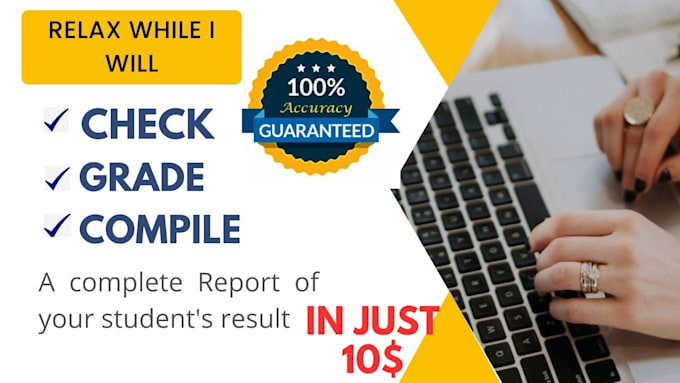 check, grade and create a report for your students paper