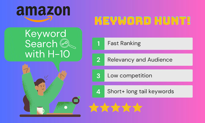 do keyword product research for description and PPC with h10