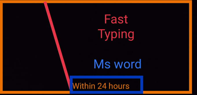 Works Fast Typing Do typing work fastest and accurate in ms word by Ahmadfayyaz345 | Fiverr