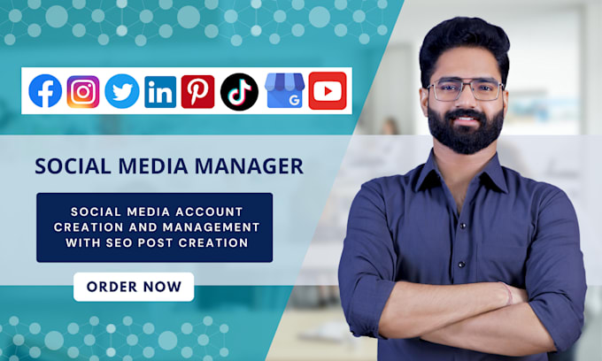Be your social media manager and content creator by Deap_ads | Fiverr
