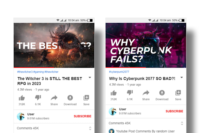 create eyecatching and professional gaming thumbnails for your youtube channel