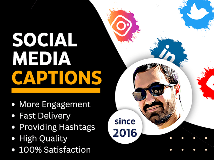 Write engaging social media captions for instagram by Caglarakturk | Fiverr