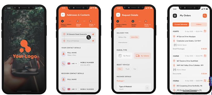 Develop courier delivery app, parcel delivery app, grocery app ...