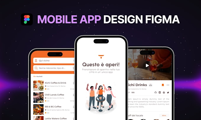 design modern mobile app design and web app UI UX