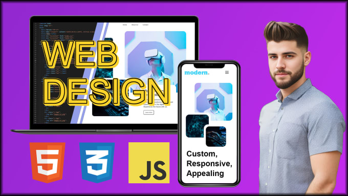Be your frontend web developer on html, css and javascript by Nathan ...