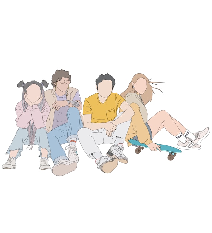 draw your photo into faceless portrait