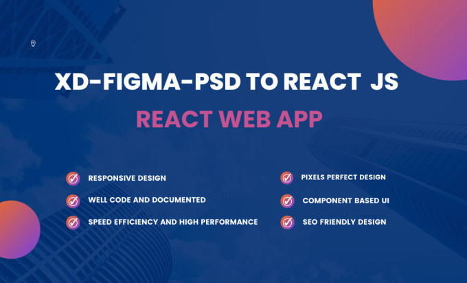 Convert psd, figma to react js responsive web app by Jaythummar0408 ...