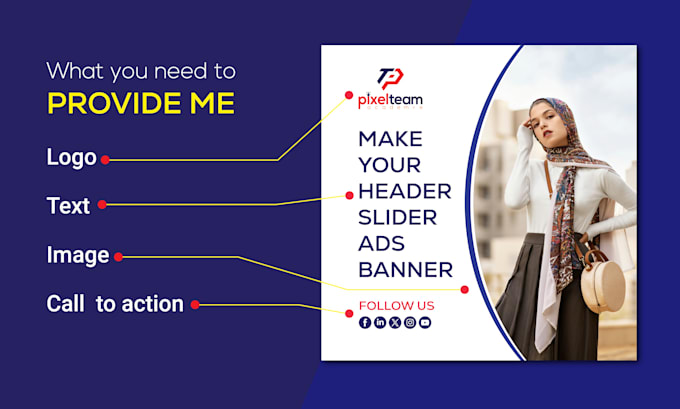 design your effective custom banner for website, event, promotional, holiday