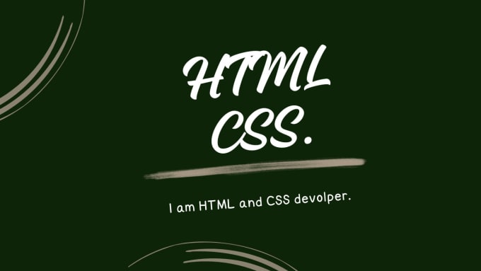 Design a web page in html and css by Ahmedumer570 | Fiverr