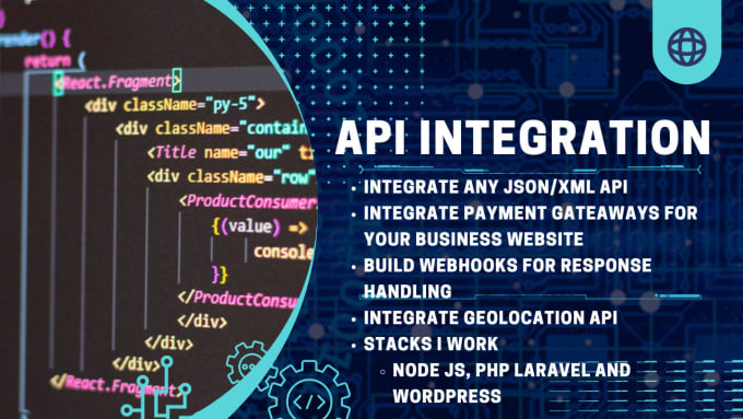 Develop react api integration in react web apps by Hamzahraja11 | Fiverr