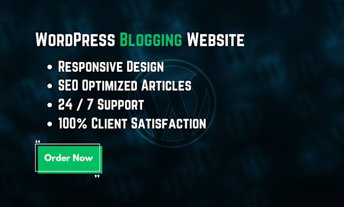 build responsive professional wordpress blogging website