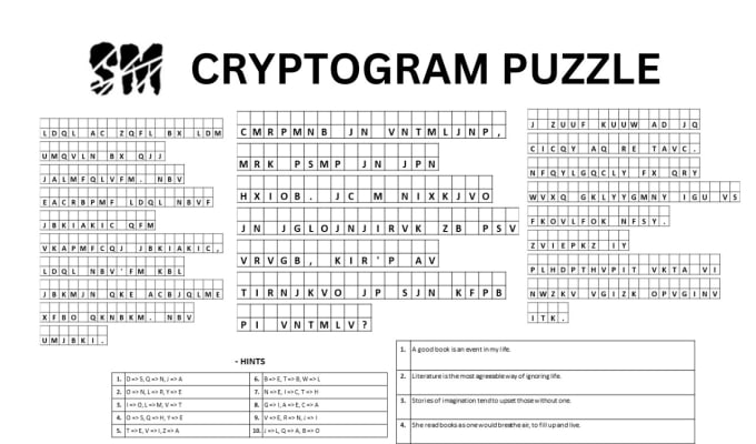 Create custom cryptogram puzzles by Shikamershu Fiverr