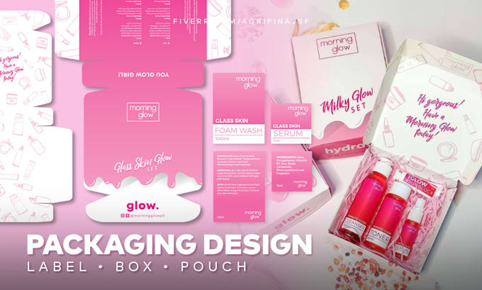 design a product label, box, or pouch