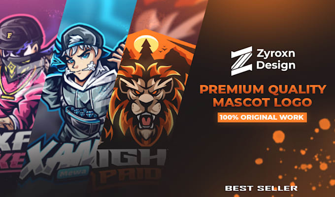create mascot anime logo with your character