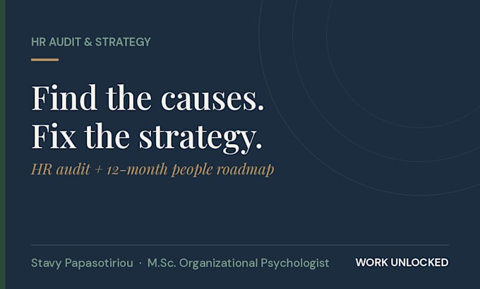 audit your HR and deliver a targeted people strategy roadmap