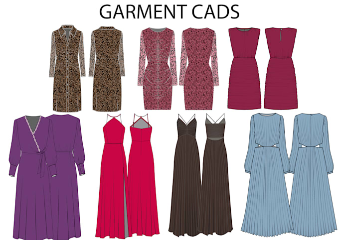make garment technical drawings and tech packs