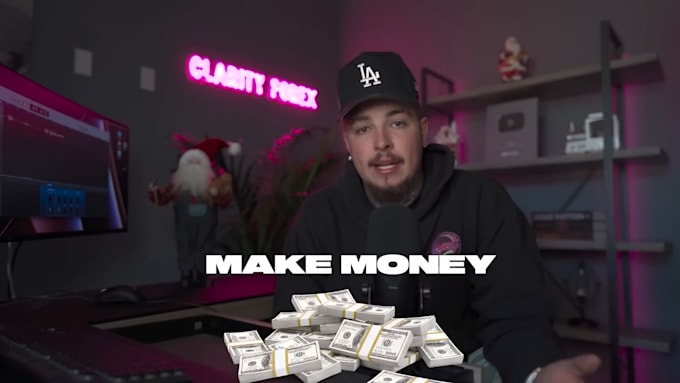 Do professional youtube talking head video with clean modern graphics