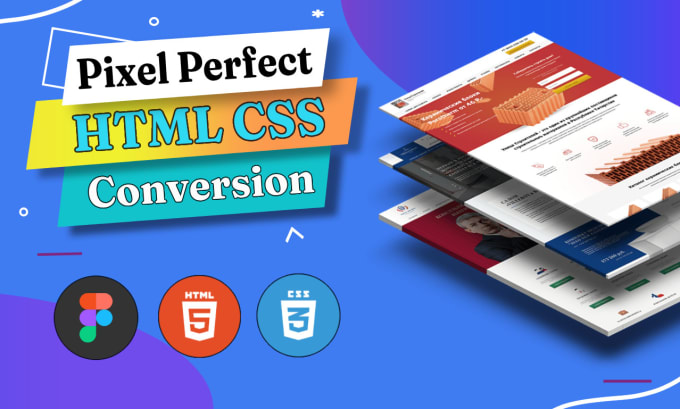 Convert figma to html css, psd to html responsive website by Webolena ...