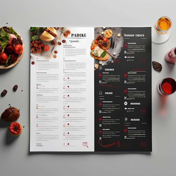 Customized Menu Options Design Design a custom menu for you by Desflowz | Fiverr