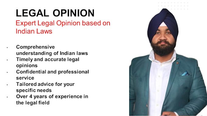 provide a legal opinion in accordance with indian laws