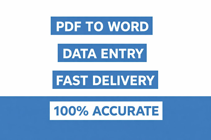 do data entry copy paste and typing work fast