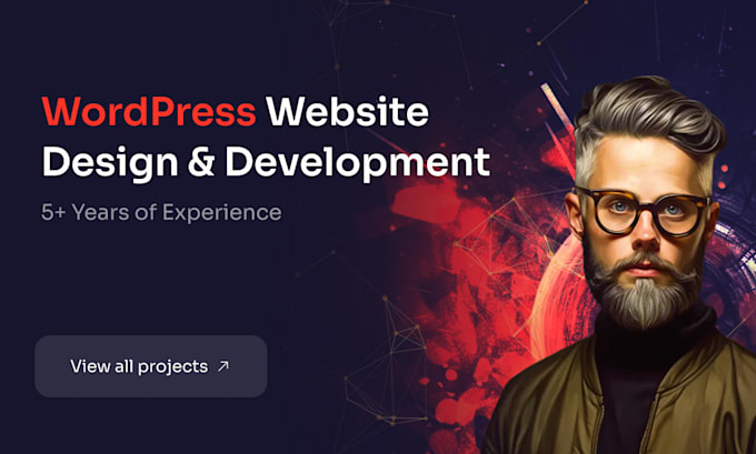 do wordpress website development and design, business website or landing page