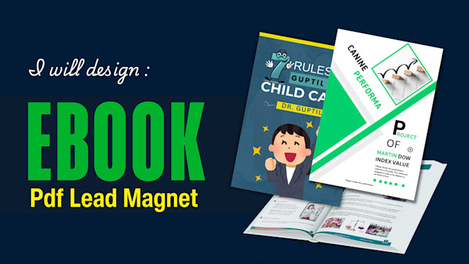 design professional PDF lead magnet, ebook, workbook and pdf design
