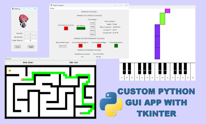 Create a custom python application using tkinter by Polo_vi | Fiverr