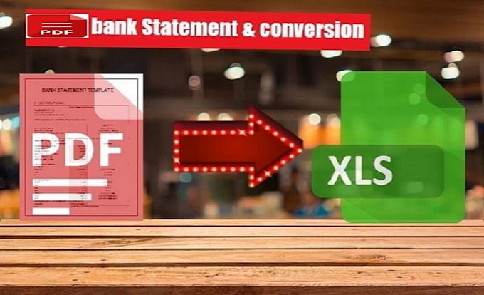 convert pdf bank statement to excel and word