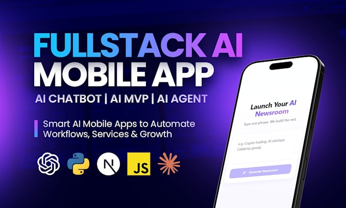 ai mobile app ai chatbot ai app ai saas app ai website and ai agent