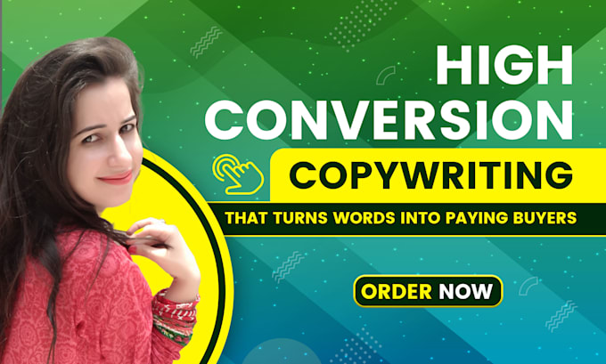 be your conversion copywriter for sales copywriting