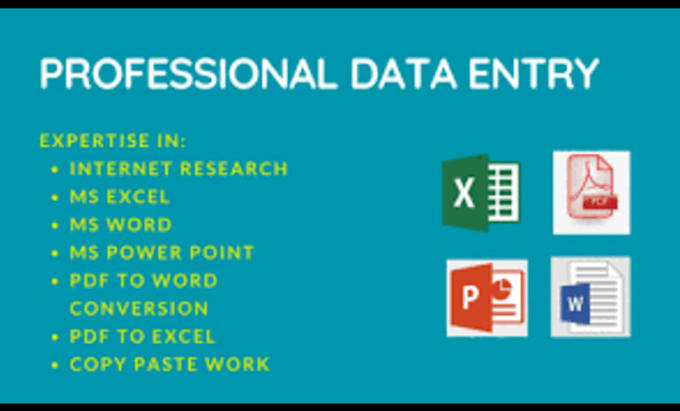 be your assistant of data entry and formatting