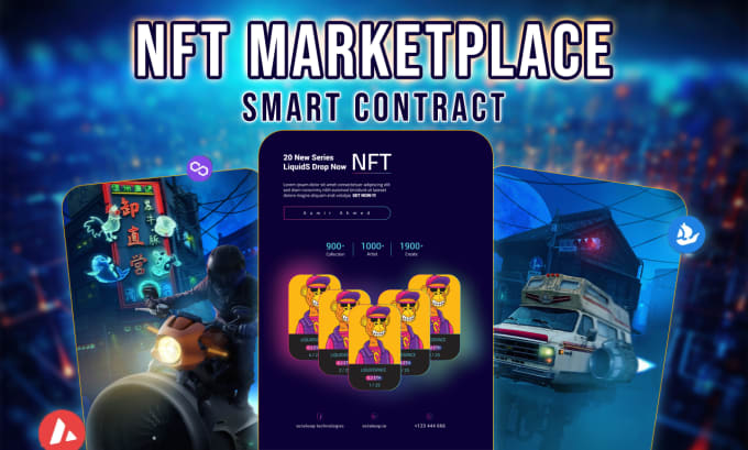 develop nft marketplace, nft staking, nft minting engine, nft minting website