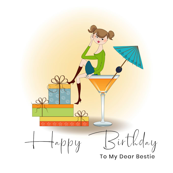 design birthday card design for you