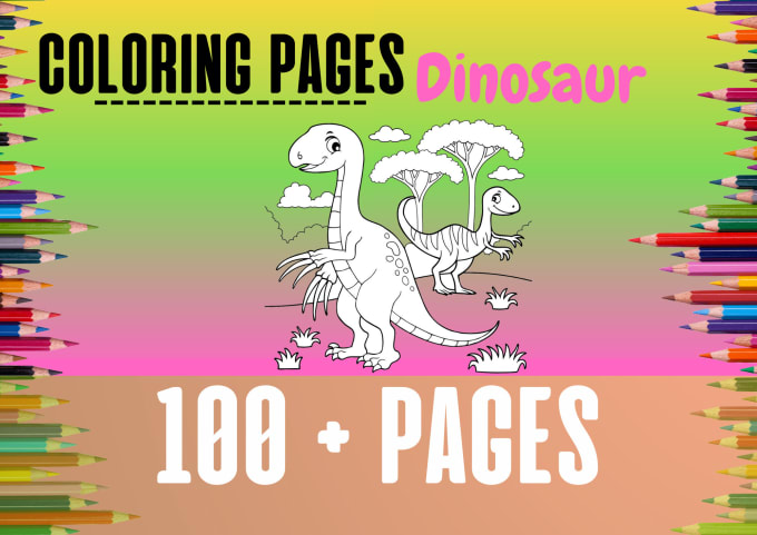 Awesome Dinosaurs Coloring Book for Kids