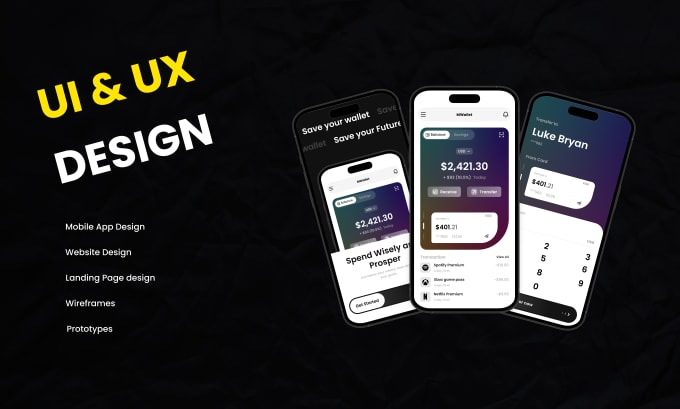 Design premium ui ux design for mobile apps for ios and android in ...