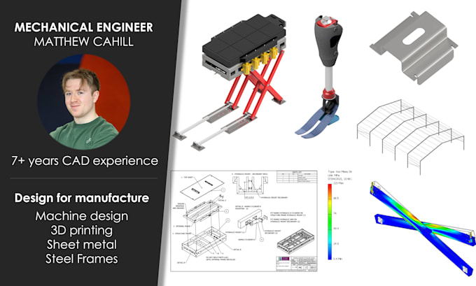 Create 3d models and drawings for products in autodesk by Matthew ...